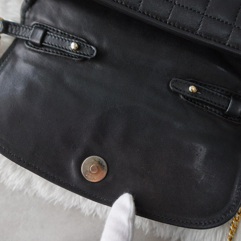 Triomphe Quilting Chain Shoulder Bag - NEWSED