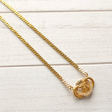 Triomphe Rhinestone Gold Necklace｜Made in Italy - NEWSED