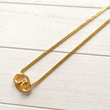 Triomphe Rhinestone Gold Necklace｜Made in Italy - NEWSED