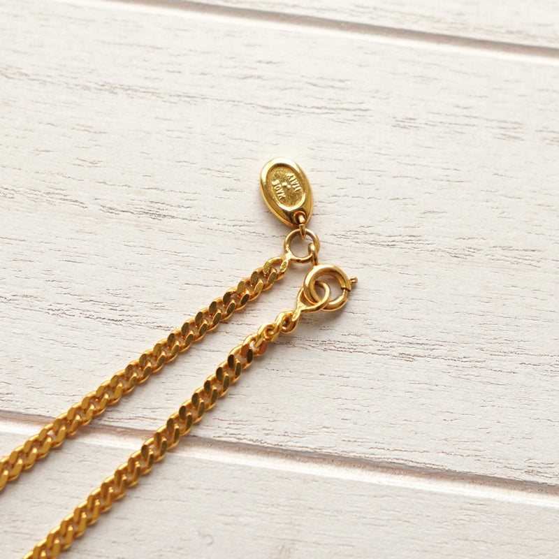 Triomphe Rhinestone Gold Necklace｜Made in Italy - NEWSED