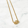 Triomphe Rhinestone GP Gold Necklace