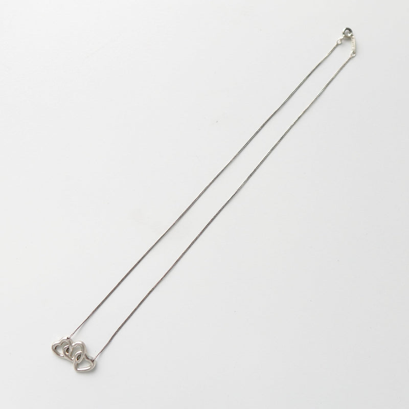Triple Hearts Silver Necklace - NEWSED