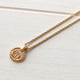 Twist Circle Top Gold Necklace - NEWSED