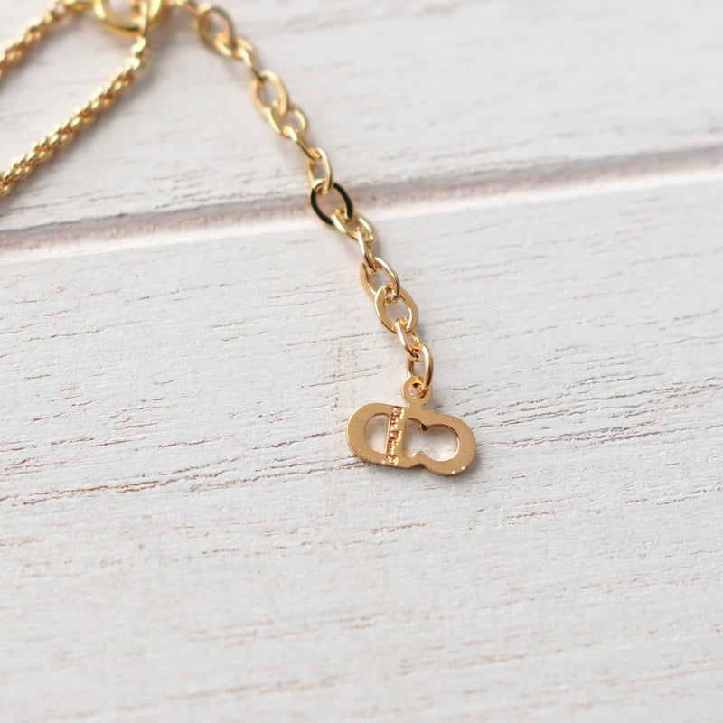 Twist Circle Top Gold Necklace - NEWSED