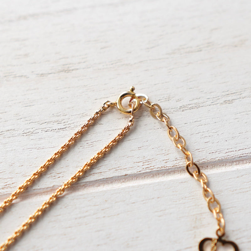 Twist Circle Top Gold Necklace - NEWSED