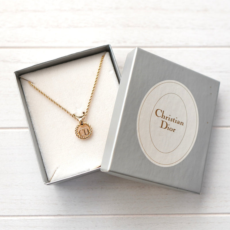 Twist Circle Top Gold Necklace - NEWSED