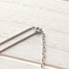 Twist Circle Top Silver Necklace