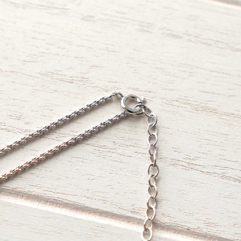 Twist Circle Top Silver Necklace - NEWSED