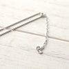 Twist Circle Top Silver Necklace