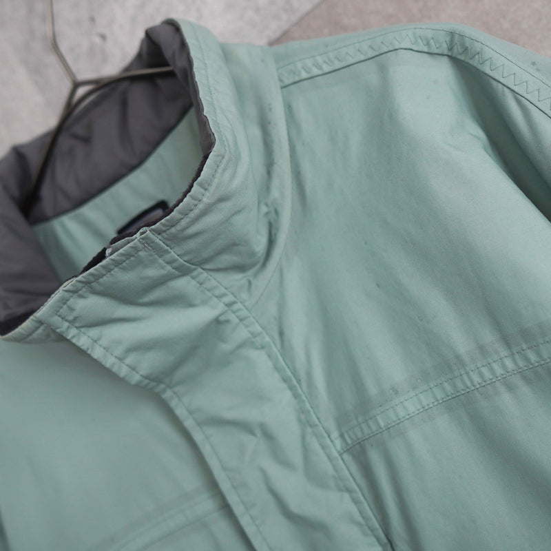 Two - tone Coloring Nylon Blouson - NEWSED