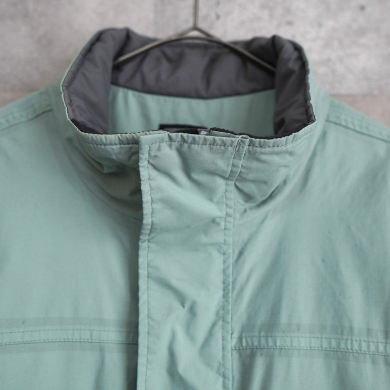 Two - tone Coloring Nylon Blouson - NEWSED