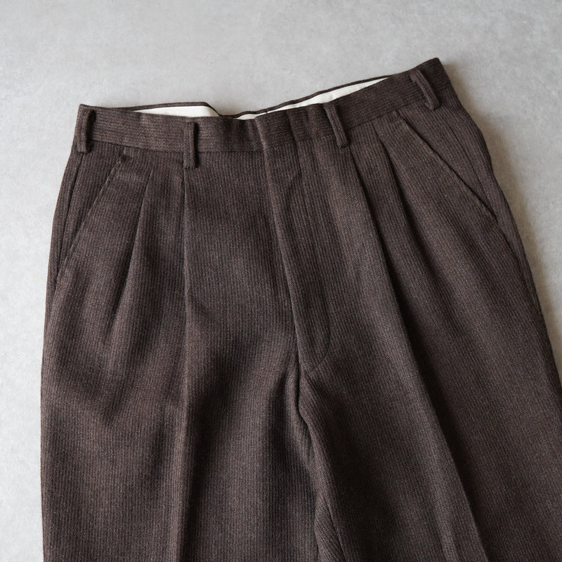 Two tucks wool slacks - NEWSED