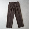 Two tucks wool slacks