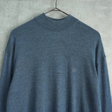 ジバンシィ 4Gロゴ モックネック ニット ブルー