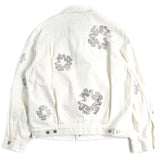 リーバイス デニムティアーズ TYPE2 BUSTDOWN JACKET スワロフスキー デニムジャケット オフホワイト M メンズ - NEWSED