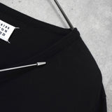 メゾンマルジェラ Uネック パズル Tシャツ ブラック - NEWSED