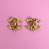 シャネル ココマーク イヤリング GP ブラック