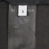 バレンシアガ UNIFIT ターニングロゴ オーバーサイズ ダメージ加工 クルーネック ショートスリーブ 半袖Ｔシャツ ブラック 5 メンズ