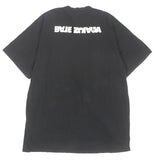 バレンシアガ UNIFIT ターニングロゴ オーバーサイズ ダメージ加工 クルーネック ショートスリーブ 半袖Ｔシャツ ブラック 5 メンズ - NEWSED