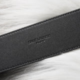 サンローラン パリ レザー ベルト 80 メンズ ブラック