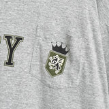 ステューシー USA製 ロゴ プリント ポケット Tシャツ グレー - NEWSED