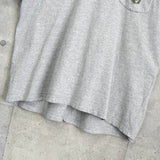 ステューシー USA製 ロゴ プリント ポケット Tシャツ グレー - NEWSED