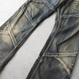 USED ヴィンテージ加工 デニム ジーンズ ブルー - NEWSED