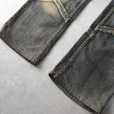 USED ヴィンテージ加工 デニム ジーンズ ブルー - NEWSED
