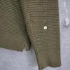 Utility Pocket Waffle Cotton Sweater