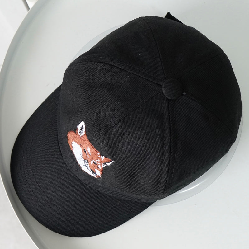 メゾン キツネ フォックスヘッド キャップ ブラック
