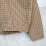 ポロ ラルフローレン ロゴ 刺繍 Vネック ニット ブラウン - NEWSED