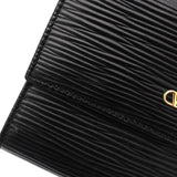 ヴァレンティノ Vロゴ レザー 三つ折り財布 ブラック - NEWSED