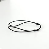 ヴァレンティノ Vロゴ シグネチャー ブレスレット シルバー ブラック - NEWSED