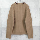 ポロ ラルフローレン ロゴ 刺繍 Vネック ニット ブラウン - NEWSED