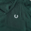 フレッドペリー Vネック ニット ロゴ 刺繍 グリーン