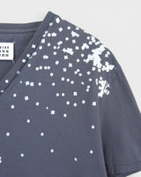メゾン マルジェラ トロンプルイユ プリント Vネック Tシャツ グレー系 メンズ - NEWSED