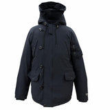 ビズビム VALDEZ DOWN COAT GORE-TEX ワッペン付き フーデッド ジップアップ ダウンコート ブラック S メンズ - NEWSED
