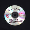 バレンシアガ VALENTINE CD HOODIE バレンタイン CDダメージ加工 プルオーバー パーカー ブラック 2 メンズ 未使用品