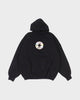 バレンシアガ VALENTINE CD HOODIE バレンタイン CDダメージ加工 プルオーバー パーカー ブラック 2 メンズ 未使用品