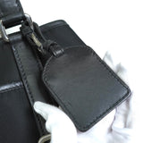 プラダ トライアングルロゴ テスート ポコノ ナイロン レザー トートバッグ ブラック