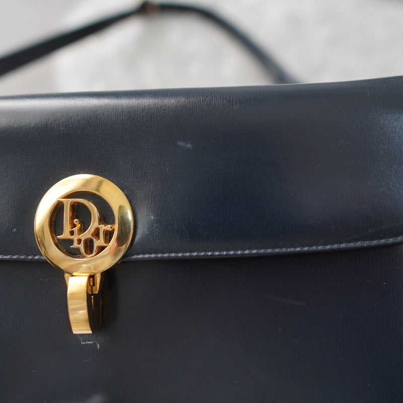 Vintage Calf Leather One Shoulder Bag - NEWSED