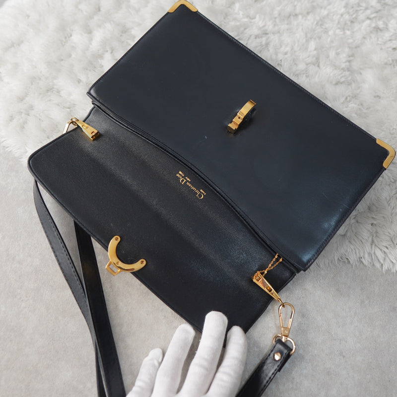 Vintage Calf Leather One Shoulder Bag - NEWSED