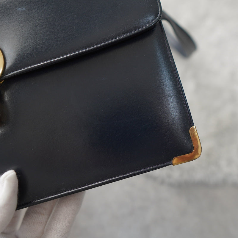 Vintage Calf Leather One Shoulder Bag - NEWSED