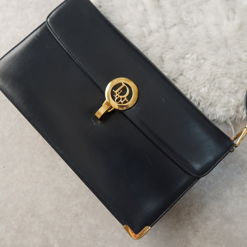 Vintage Calf Leather One Shoulder Bag - NEWSED