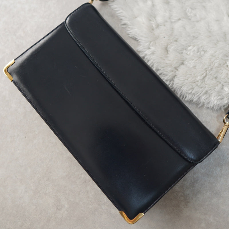 Vintage Calf Leather One Shoulder Bag - NEWSED