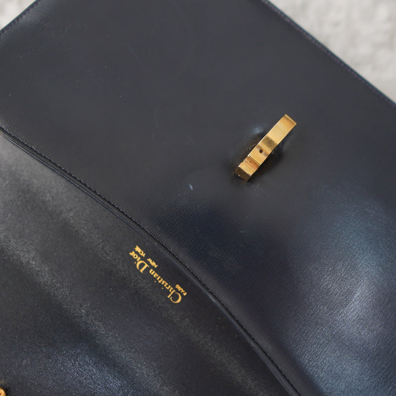 Vintage Calf Leather One Shoulder Bag - NEWSED