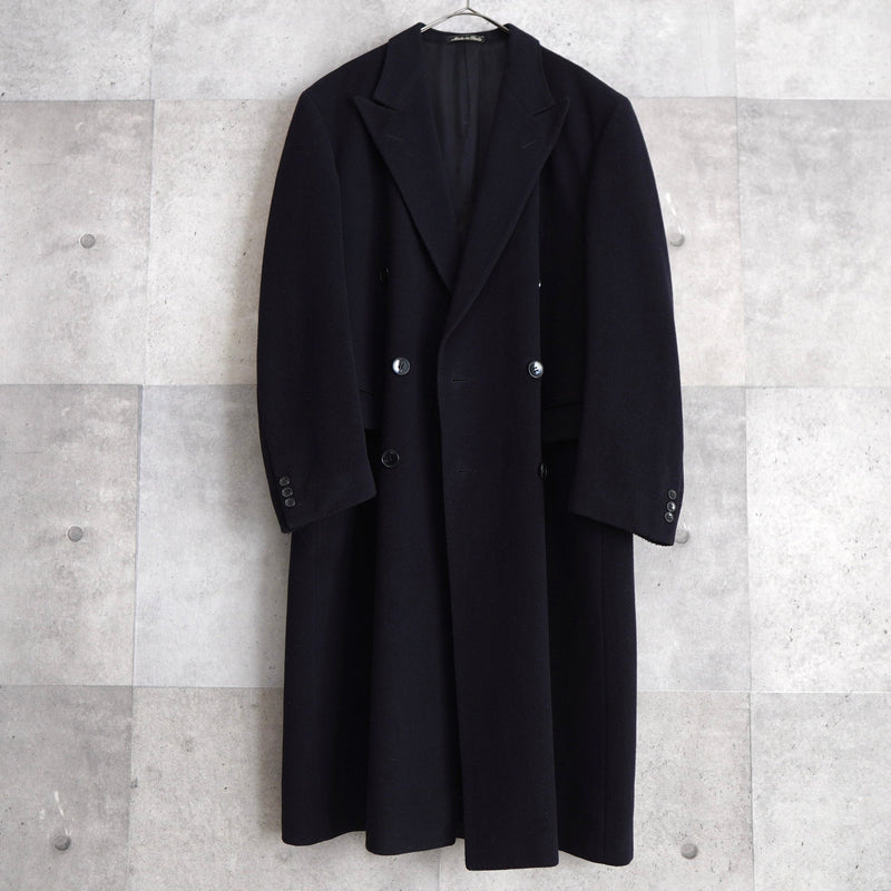 Vintage Cashmere Oversize Double - breast Chesterfield Coat - NEWSED