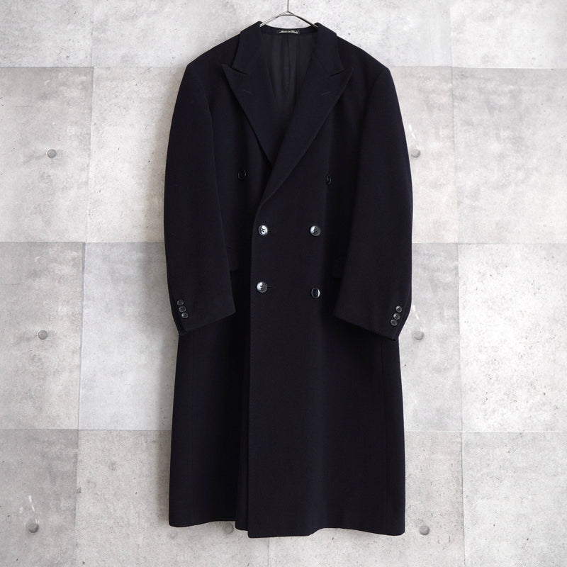Vintage Cashmere Oversize Double - breast Chesterfield Coat - NEWSED
