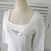 Vintage Dior Snow Scooped Neck Top