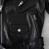 ビューティフル ピープル vintage eather iders jacket レザージャケット ライダースジャケット ブラック タグ付き未使用品 レディース - NEWSED